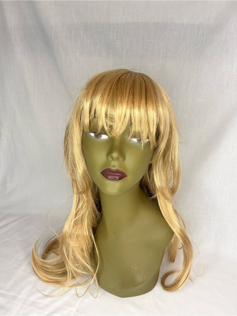 2150 - Blonde Long Layered Wig with Bangs - Women's Hair